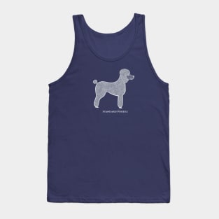 Standard Poodle with Name - detailed lovely dog design for poodle lovers Tank Top